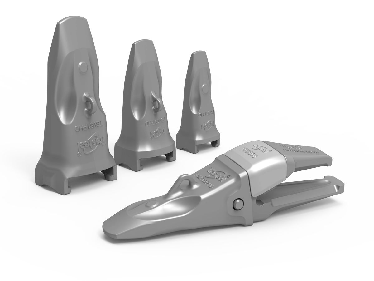 Sistemas de dientes Trasteel Elite: máxima resistencia al desgaste